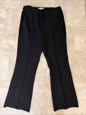 Favorite Daughter Black Boot-Cut Dress Pants